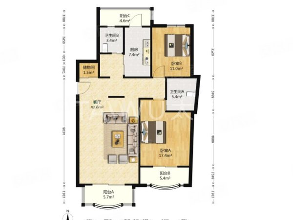 【多图】中远两湾城(一期),中远两湾城租房,苏州河畔 环境优美 小区