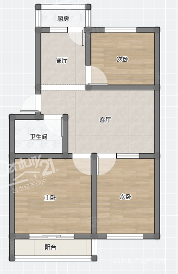 动力机械厂小区3室2厅1卫86㎡南北70万