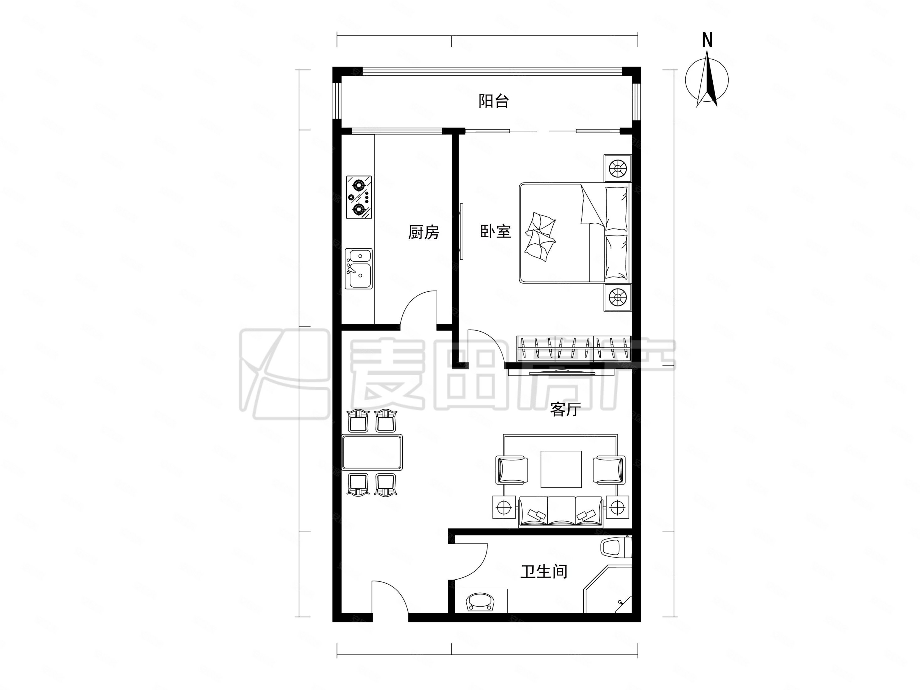 新出芍药居北里一居北向安静不临街有钥匙