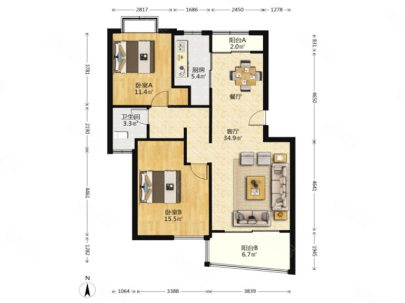 价格可大刀 多层3楼 精装保养新 满5且1 固定车位 有钥匙,翠屏清华园