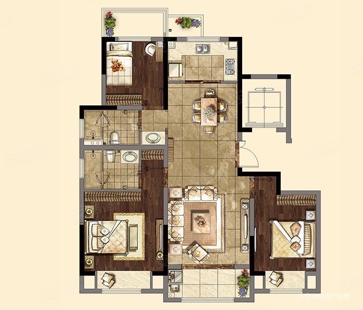 娄江新城润业玲珑湾134平3房精装185万,拎包入住率高
