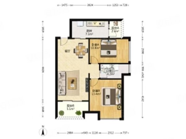 【多图】格力香樟,拱北租房,近拱北口岸,格力香樟两房,带大平台,看房