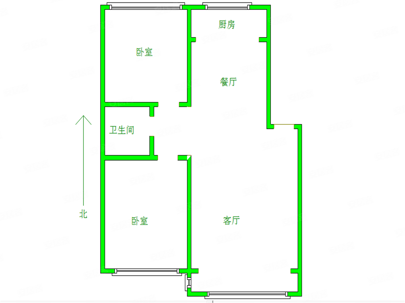 急售和平花园98经典精装2室六加一2楼采光好可议