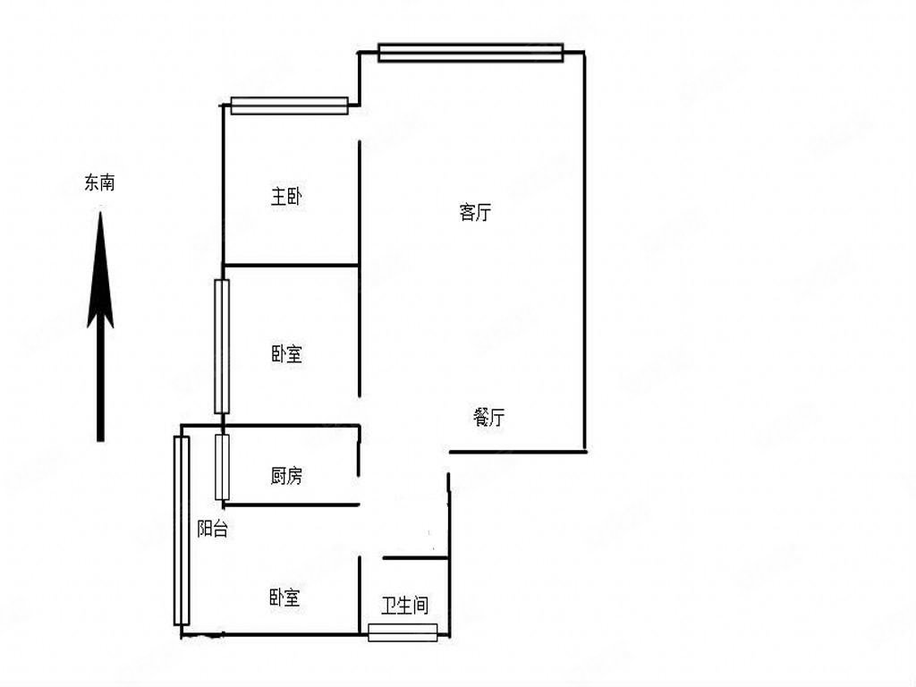 北泰花园3室2厅1卫101㎡东115万