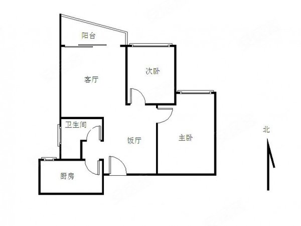 【多图】骏景花园,棠下租房,骏景花园南苑精装温馨两房客厅房间格局分