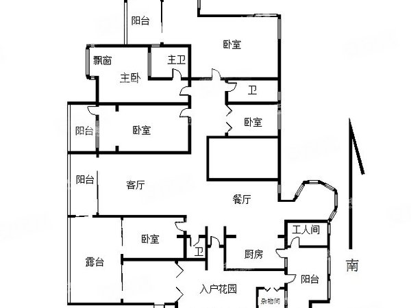 香蜜湖一号高层户型图片