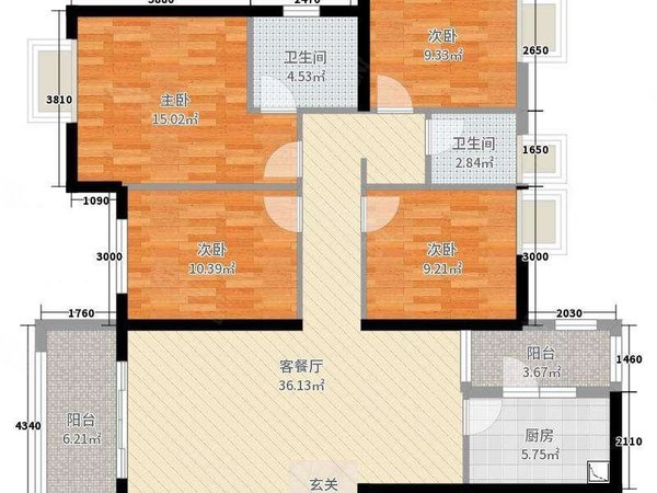 浮桥新天城市广场 豪装4房 中医院边上 高层采光好 拎包入住