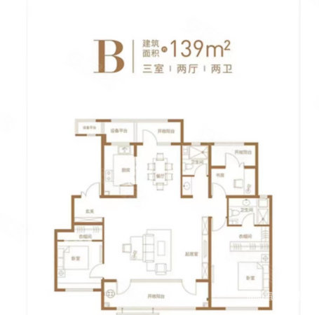 金地威高观海澜湾3室2厅2卫139.31㎡南北165万