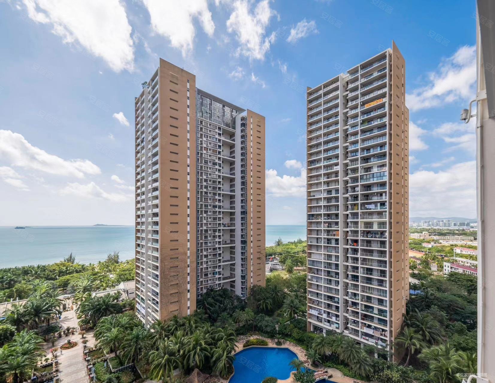 三亚湾路蓝色海岸中间楼层105平500万大两房精装修拎包入住