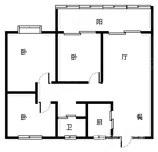 和善小区3室2厅1卫100㎡南北43万