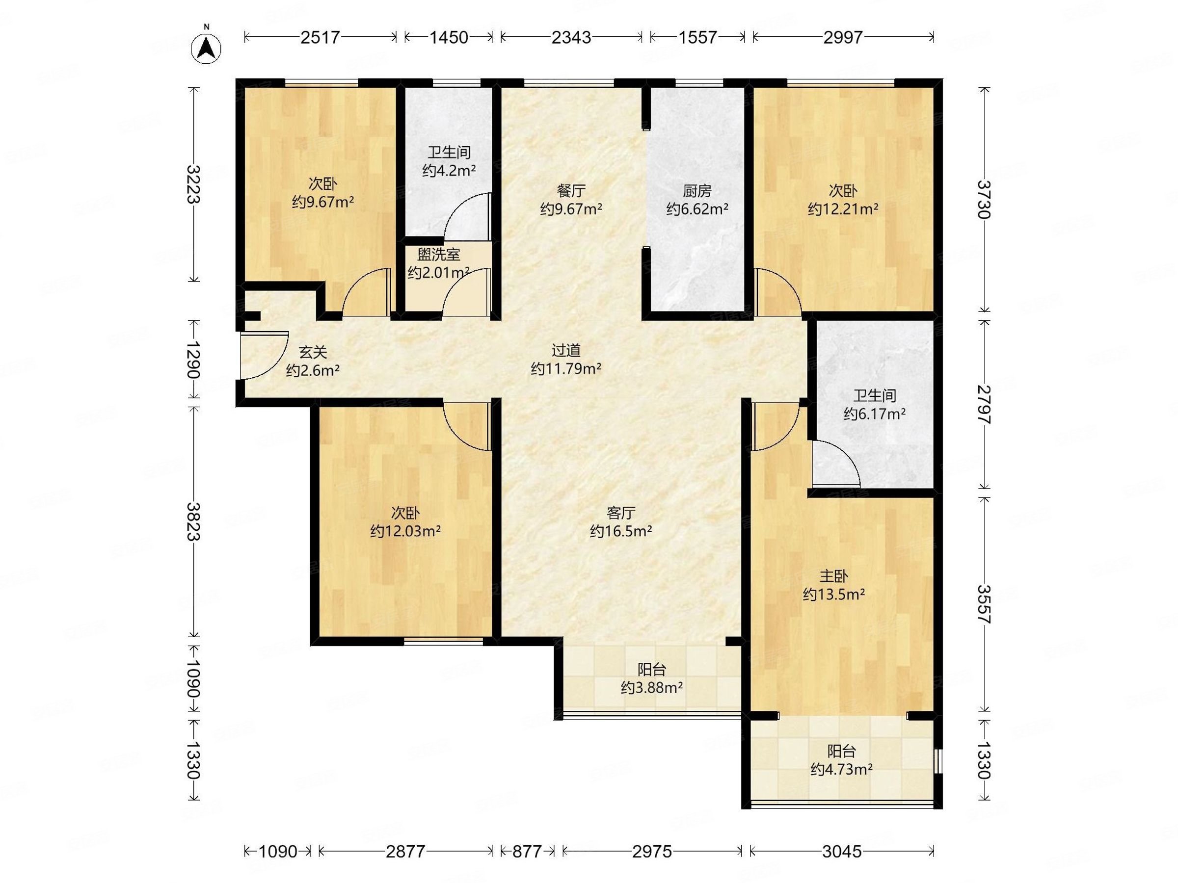 北城山水 购物方便 出行方便 正规商品房 南北通透 双卫生间