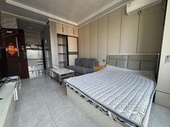 银川金凤宁安南街长城路 海兰和光精装一室公寓带空调 宝湖海悦对面 家电齐全出租房源真实图片