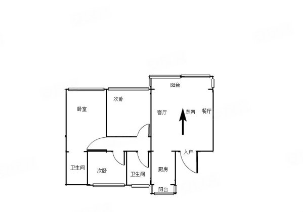 碧桂园河东云著3室2厅2卫89.7㎡南北67.8万