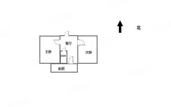 省科技厅宿舍2室1厅1卫62㎡南北140万