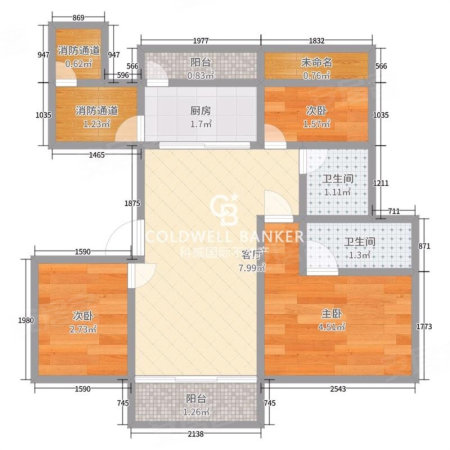 保利俯院江南花苑3室2厅2卫125.41㎡南北155万