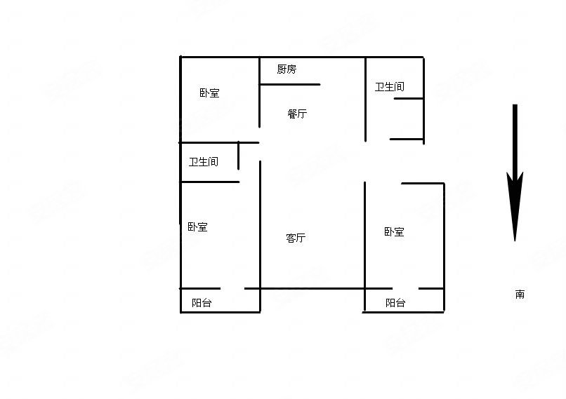 孙家小庄社区3室2厅2卫134㎡南北45万