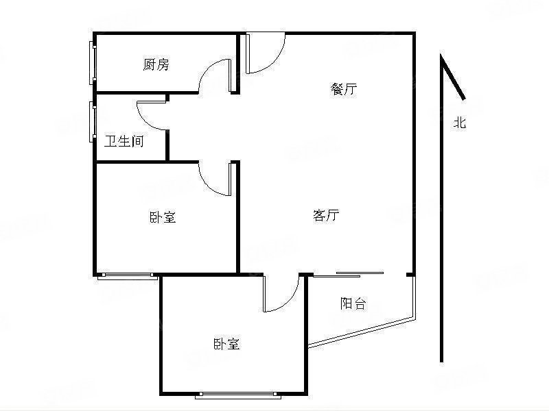 国展苑2室2厅1卫54.9㎡东南152万