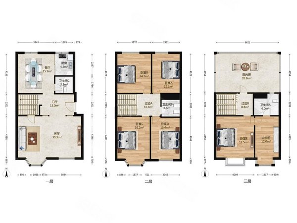 北京朝阳北苑时代庄园时代庄园上叠别墅,小区中间位置,有钥匙,急租,带