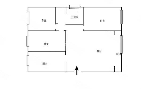 南林枣园3室2厅1卫80㎡南45万