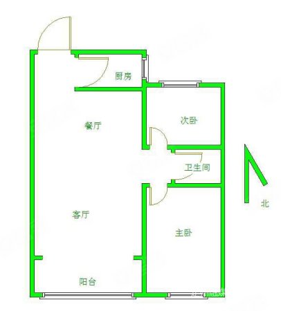 缔景城2室2厅1卫93.88㎡南59万