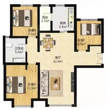 可月付 郭杜西地铁地铁口 比亚迪 长里村 蓝博公寓出租房源真实图片