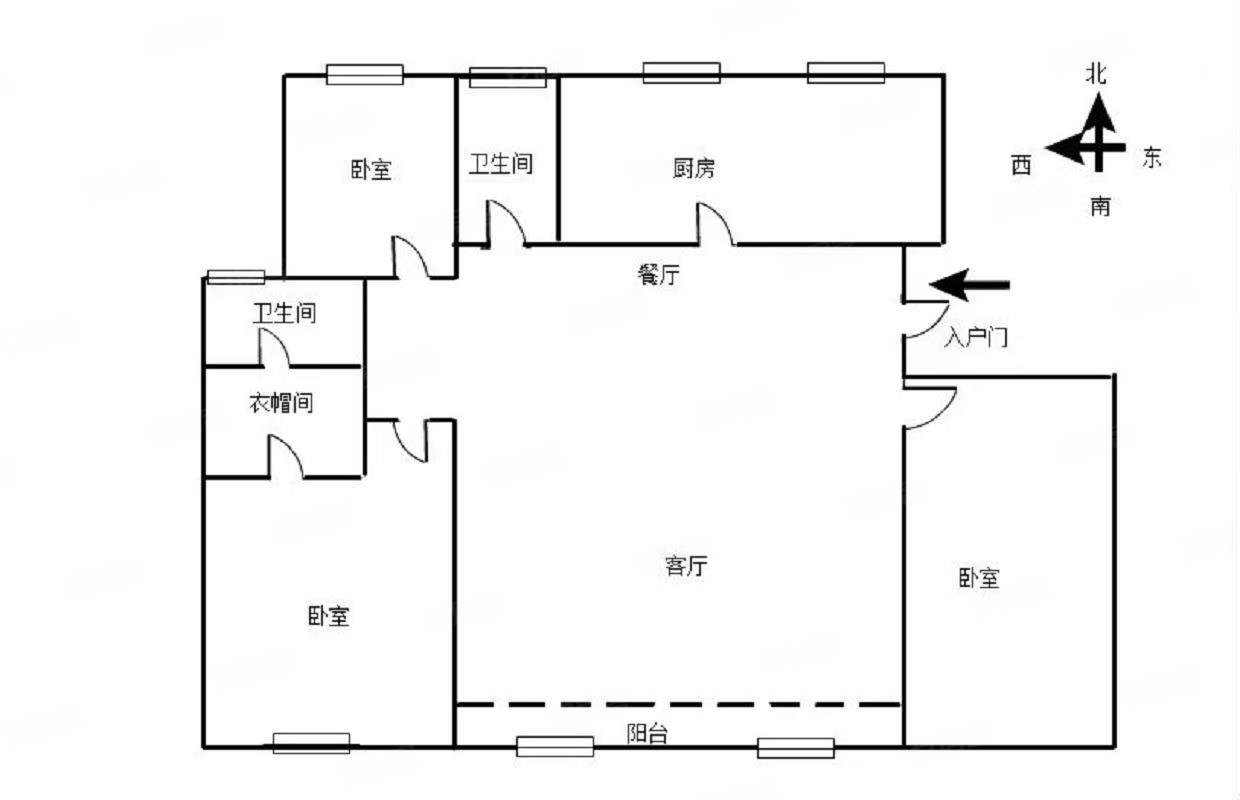 保利海棠3室2厅2卫169㎡南128万