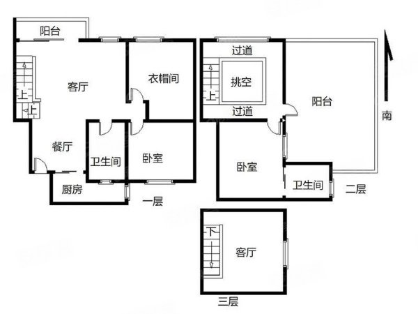 深圳福田皇岗天泽花园口岸漂亮房子 3层复式 天泽花园 拎包入住 停车