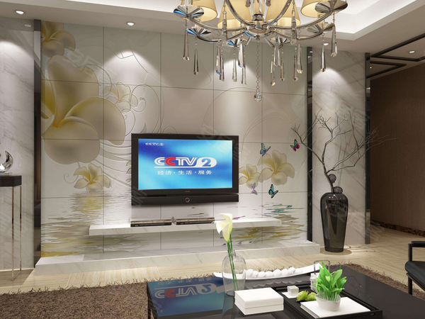 uv板装修背景墙效果图uv板背景墙特点