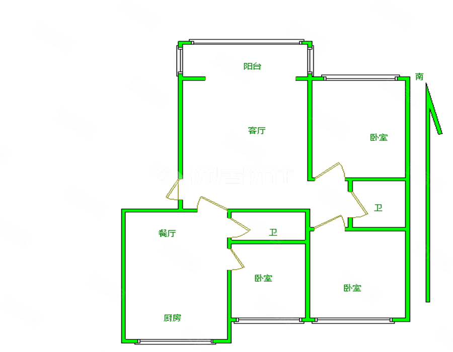 馨苑小区农大共享片南北通透步梯三居室房随时看