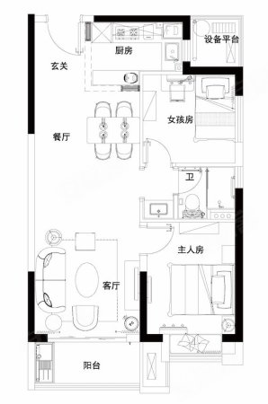 田园新境3室3厅3卫226.12㎡南北107万