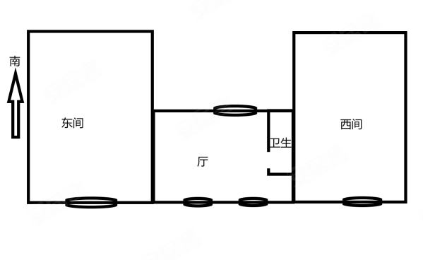 慈惠南里2室1厅1卫34㎡北400万