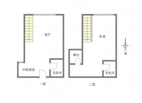 众科天一阁1室1厅2卫26.23㎡南北34.5万