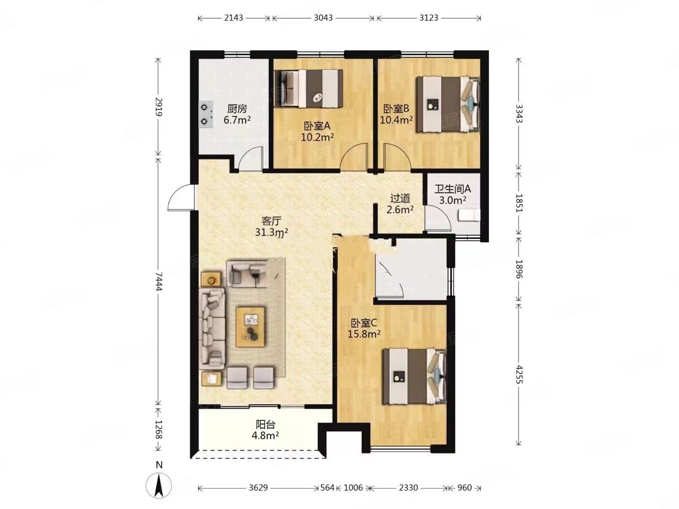 洛阳建业定鼎府户型图片