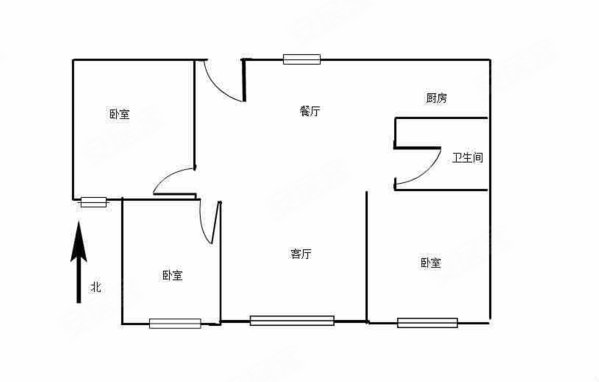 舜和国际花园3室2厅1卫120.6㎡南北117万