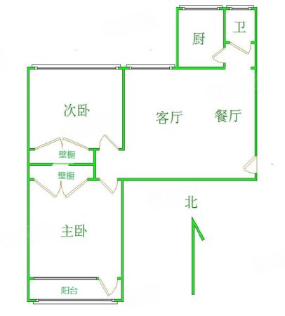 汇景家园棉二生活区2室2厅1卫83.22㎡南北130万