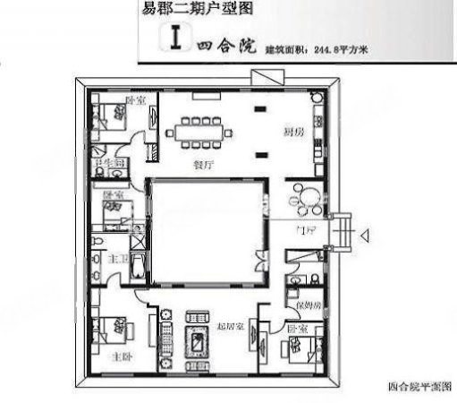 易郡别墅4室2厅3卫245㎡南北1159万