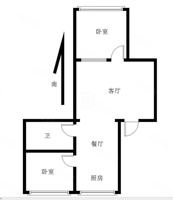 阳光家园(红山)2室2厅1卫67.7㎡南北29.3万