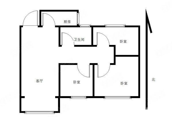 恒大城(北区)3室2厅1卫87.9㎡南北106万