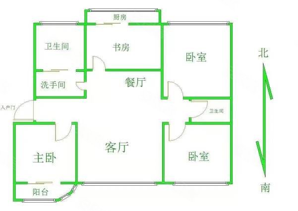 滨河青青家园(西区)4室2厅1卫173㎡南北76万