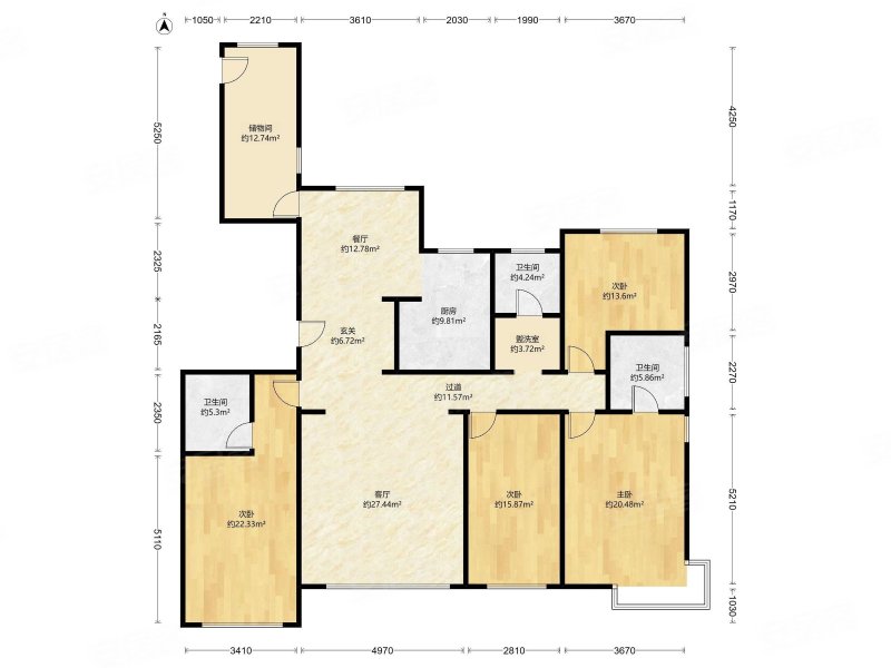 国赫天著 5室2厅3卫,国赫天著二手房,370万,5室2厅,3卫,230平米