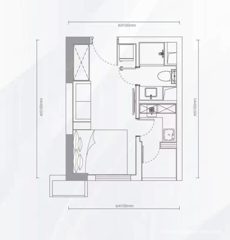 众创公寓1室0厅1卫47㎡南80万