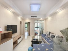 重庆渝北鸳鸯3号线轻轨站旁边 现代温馨两居室 看小区中庭 家电齐全等你来出租房源真实图片