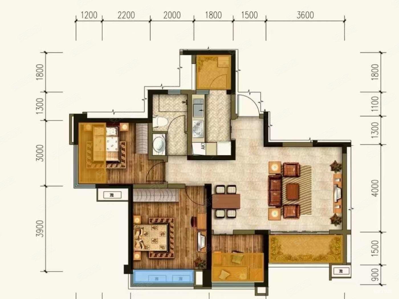 急售锦江区 17年小区 绿地品质 地铁口 横厅套三 自住装修,绿地468