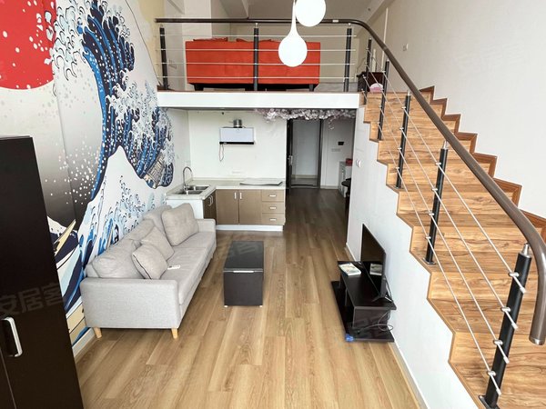 苏州吴中木渎合景领峰(商住楼)合景领峰 悠方旁边精装loft一房,家电