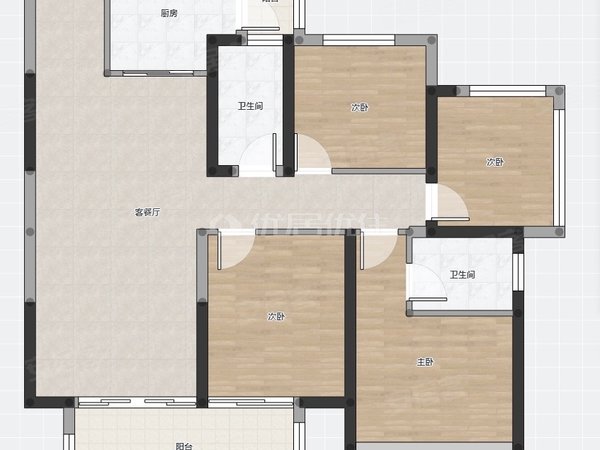 南宁横县横县城区横县彰泰城南北通透四房出租,保养新净,拧包入住出租