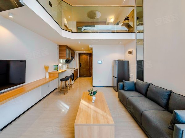 青岛黄岛薛家岛恒大金沙滩(商住楼)精装loft套一公寓可月付无中介出租