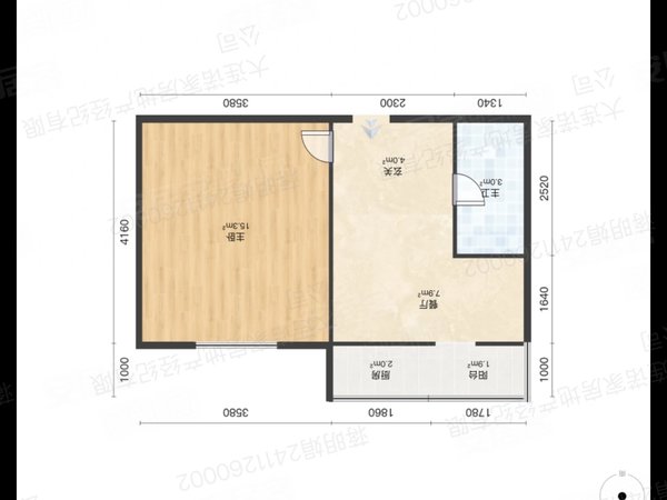 大连西岗石道街新城街小区(西岗区)新城街小区(西岗区) 1室1厅1卫  精装修43平米出租房源真实图片