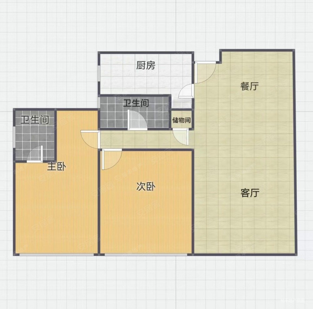 天河北中信广场国际公寓南向安静2房笋盘