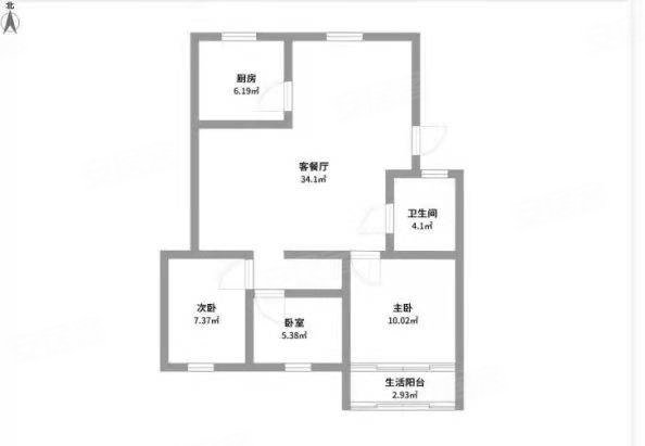 白麓城麓雅苑3室2厅2卫112㎡南北235万