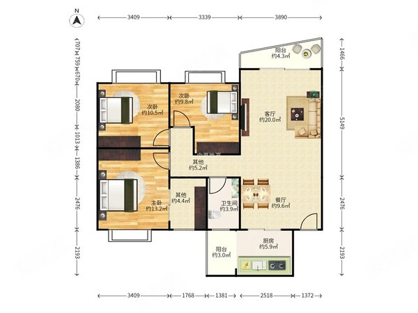 深圳宝安桃源居桃源居13区业主真实价格有钥匙 3室2厅2卫 111平 精